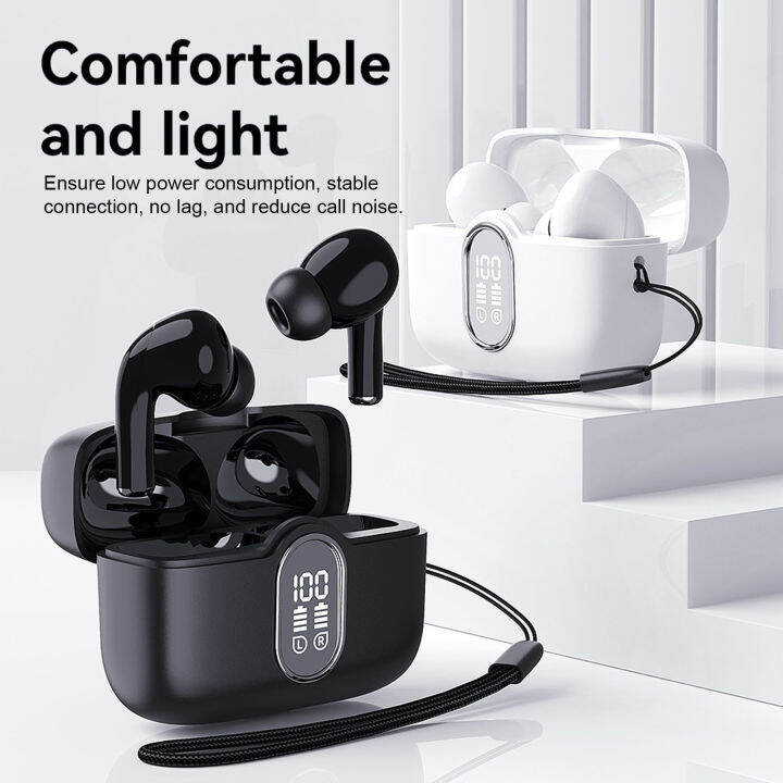 Longlasting Battery Earphones Noisecanceling Call Earphones Hifi