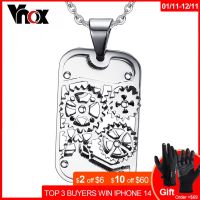 Vnox Fashion Steampunk Machine Pendants Jewelry Stainless Steel Gear Design Men Pendants amp;Necklaces Jewelry Cool