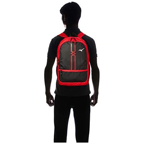 กระเป๋าเป้สะพายหลัง-mizuno-mc-line-25l-33jd1201สีดำ-สีแดง