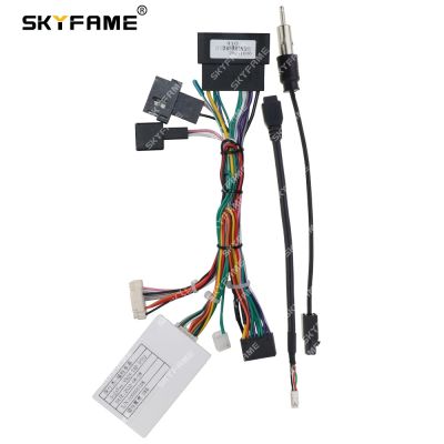 SKYFAME Car 16pin Wiring Harness Adapter Canbus Box Decoder For Ford Ecosport 2013-2017 Android Radio Power Cable