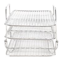 Air Fryer Rack for Ninja Dual Air Fryer 304 Stainless Steel Multi-Layer Dehydrator Rack Toast Rack Air Fryer Accessories