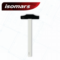 ISOMARS ไม้ทีพลาสติก 24"x60cm (T - Square 24"x60cm.)