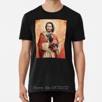 Saint Keanu Reeves The Savior Christ God Rock Legend Classic Rare Ladies Shirt