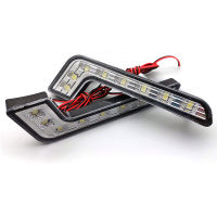 2ชิ้นเซ็ตรถยนต์อัตโนมัติ L-Type DRL Super Bright โคมไฟตัดหมอกกันน้ำกลางวันวิ่งไฟ LED