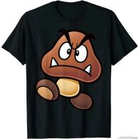 เสื้อยืดคอกลมNintendo Super Bros .. Goomba เสื้อยืดแขนสั้น สีดํา สีขาว Y29KS-5XL  7WJ3