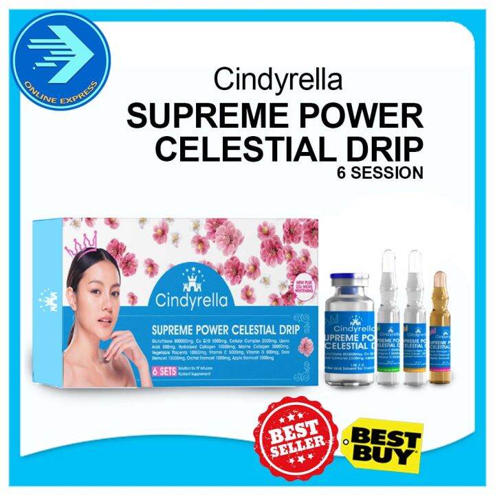 CINDYRELLA ULTIMATE SUPREME CELESTIAL DRIP GlutaCollagen Complete Set for Celestial Whitening