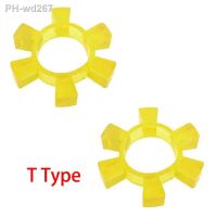 T80 T85 T90 T95 80mm 85mm 90mm 95mm OD Yellow Polyurethane PU Elastic Gasket Flexible Spider Jaw Coupling Buffer Coupler Damper