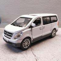 ของเล่นนามบัตรขนมปัง Hyundai STAREX Van 1:32รถโลหะผสมไฟเสียง MPV รถของเล่นดึงถอยหลังเป็นของขวัญสำหรับเด็ก