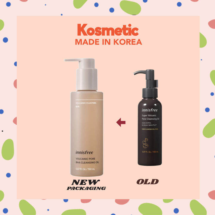 INNISFREE Volcanic Pore BHA Cleansing Oil / New Packaging / Makeup