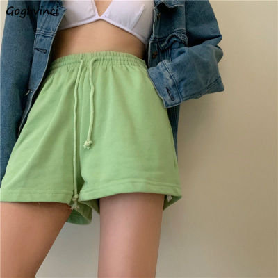 Women Shorts Solid Cozy Simple Casual Loose Hipsters Running Breathable All-match Streetwear Hot Teens Wide Leg Bottoms Summer