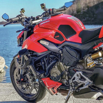 Bahagian Motosikal Baru Bahan Api Tangki Pad Cengkpad Hitam Streetfighter V4 S Panigale V4 S Corse 2020 2019