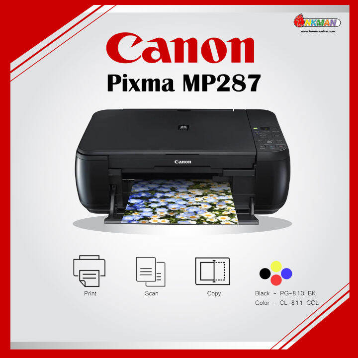 เครื่องปริ้น Canon Pixma MP287 Ink Tank (Allinone) / Print Scan Copy