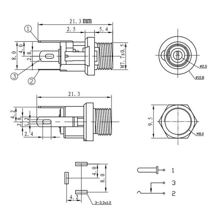 10-5pcs-dc-025m-5-5x2-1mm-dc-socket-connector-5-5-x-2-1mm-dc-power-supply-female-jack-plug-panel-mount-connectors-adapter-wires-leads-adapters