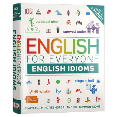 Self study guide for everyone to learn English idioms original English for everyone English idioms original English learning quick reference book English self study book DK English version