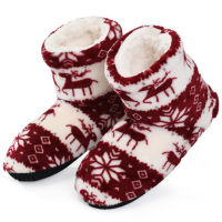 Fashion Slippers Women Warm Flip Flops Snowflake Fur Slides Winter Home Shoes Christmas Lidies Slippers Soft Zapatos De Mujer