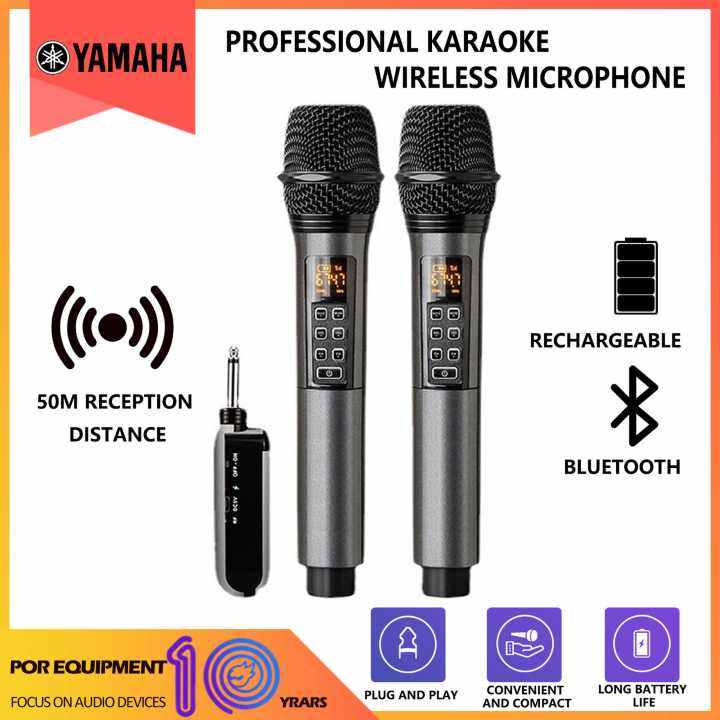 One For Two USB UHF Wireless Karaok Dynamic Professional Bluetooth ...