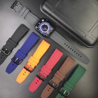 High Quality Quick Release Rubber Strap Watch Band For Seiko for Rolex Watch Bracelet 22mm Soft Silicone Watchband with pin buckle 【BYUE】