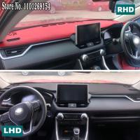 ❁ஐ Leather Dashmat Dashboard Cover Pad Dash Mat For Toyota Rav4 XA50 2020- 2023 RAV 4 XA 50 Car Accessories Atuo Interior Anti-slip