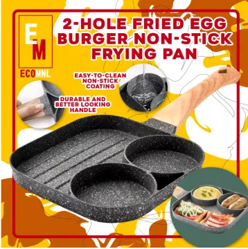 3-in-1 Non Stick Frying Pan Divided Egg Steak Nonstick Frypan Breakfast  Grill
