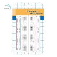 ABOND White DIY แผงวงจร8.5X5.5ซม. ไม่มีบัดกรีสำหรับแผ่นตัดขนมปังทดลองอิเล็กทรอนิกส์ PCB สำหรับแผงวงจรอาดุยโน่