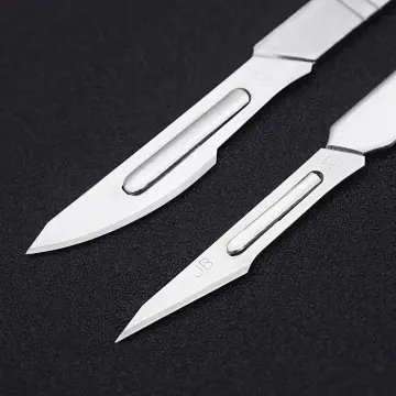 10pcs Carbon Steel Knife Handle Blade Kit Carving Knife Repair Tools Set  DIY Cutting PCB Repair Animal Scalpel Knife Hand Tool