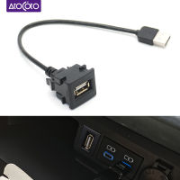 สาย USB รถยนต์สำหรับโคโรลล่า Vios Camry Prius โตโยต้าออริส RAV4 Altis การถ่ายโอนข้อมูลการชาร์จสายอะแดปเตอร์อินเทอร์เฟซ