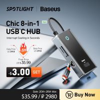 ❂ Baseus USB Hub 4K 60Hz HDMI-Compatible with 2xUSB3.0 USB-C USB2.0 Internet Port amp; SD TF Card Reader for MacBook amp; USB-C Laptops