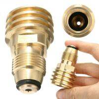 Camping Valve Safety Regulator Outdoor QCC1/Type1แปลง LPG POL Brass Tank Adapter Solid