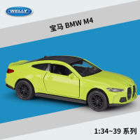 WELLY 1:36 BMW M4รถสปอร์ตจำลองสูง D Iecast รถโลหะอัลลอยรุ่นรถของเล่นเด็กของขวัญคอลเลกชัน