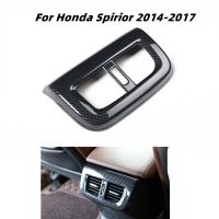 For Honda Spirior 2014- 2017 Car Accessories Carbon Fiber ABS Rear Air Conditioning Vent Outlet Cover Trim Car Styling Stickers