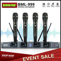 Shure BML-999ไมค์ไร้สายไมโครโฟนสามารถเปลี่ยนความถี่ได้ไมโครโฟน 4 ตัวรับสัญญาณระยะทาง 300 เมตรเยอรมนีข้าวสาลีไมโครโฟน