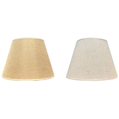 Table Lamp Lampshade Accessories E27 Linen Bedside Lamp Wall Lamp Floor Lamp Shade Cloth Lower Diameter 30cm