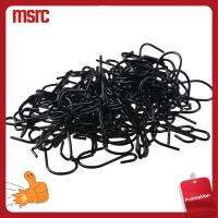 MSRC 120Pcs มินิมินิ S Hook โลหะสำหรับตกแต่ง ทนทานสำหรับงานหนัก ตะขอเก็บเครื่องประดับ ใช้งานได้จริง สีดำสีดำ ตะขอแขวนแบบแขวน เสื้อผ้าต้นไม้แขวน