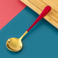 Cutlery Cream Round Honey Spoon Teaspoon Spoon Stirring Stainless Coffee