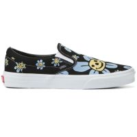 VANS SLIP ON TRIPPY GRIN FLORAL BLACK YELLOW  (สินค้ามีประกันแท้)