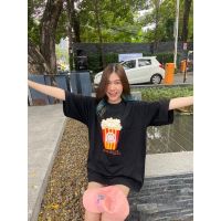 เสื้อยืดสไตล์เกาหลี Popcorn?ผ้าcottonอย่างดี พร้อมส่ง!!!