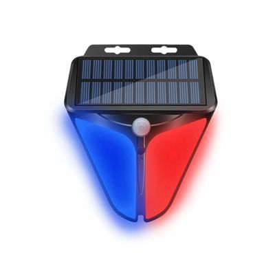 Wireless Solar Powered Alarm Human Body Sensing Light Sensing Alarm for Outdoor Warning
