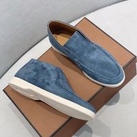 Luxury Winter Walk Loafers for Women 2022 Original Quality Classic Suede Leather Designer Casual Loafers Brand Shoes for men