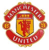 โลโก้ Manchester United ขนาดสเกล 18 * 18 ซมเหล็กหนา 2 มิลน้ำหนัก 0.4 กิโลกรัมทำสีเหมือนจริงเคลือบเคว่าสีสันลวดลายต่างๆใช้สี 2K สีพ่นรถยนต์ภายนอกไม่ลอกไม่ร่อนไม่เป็นสนิมขนาดพกพาทนแดดทนฝนทนทุกสภาวะอากาศต่างๆติดตั้งได้ทั้งภายนอกภายในอาคารบ้านเรือน