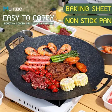 Queen Sense Korean BBQ Grill Pan Square Type Stovetop Camping Food