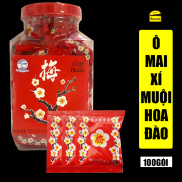 Ô Mai Xí Muội Hoa Đào Tuổi Thơ Thái Lan Hộp 100 Gói - Kẹo Xí Muội Hoa Mai