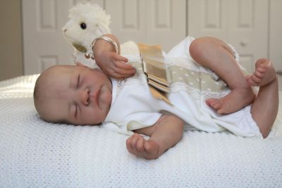 ตุ๊กตาทารกเกิดใหม่ขนาด19นิ้วที่อ่อนนุ่มของร่างกายมนุษย์