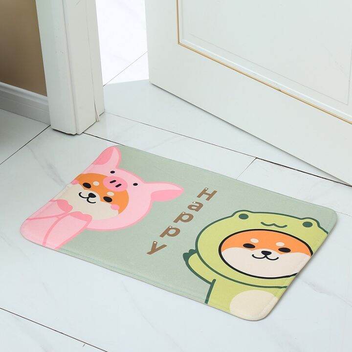 พรมเช็ดเท้า-indoor-doormat-พรมตกแต่งบ้าน-พรมตกแต่งห้อง-door-mat-a002-พรมปูพื้น-ซับน้ำได้ดี-นุ่มสบาย-ด้านล่างเป็นยางกันลื่น-พรมเช็ดเท้ากันลื่นอย่างดี-พรมเช็ดเท้ากันลื่นซับน้ำอย่างดี-door-mat-with-non-s