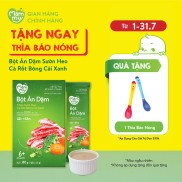 Bột ăn dặm vị cháo sườn heo cà rốt bông cả xanh Mămmy bổ sung sắt và kẽm