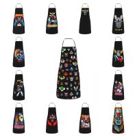 Ufo Robot Logo Funny Apron Men Women Goldorak Grendizer Mazinger Z Adult Unisex Kitchen Chef Bib Tablier Cuisine Cooking Baking