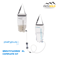 PLATYPUS GRAVITYWORKS™ 4L COMPLETE KIT  ชุดอุปกรณ์สำหรับกรองน้ำดื่ม ขนาดพกพาง่าย ใช้งานสะดวก กรองน้ำได้ถึง 1.75 ลิตรต่อนาทีโดยไม่ต้องสูบ ไม่ต้องปั๊มน้ำ