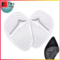 [Kitsmall] บอลของเบาะเท้า,2คู่รองเท้ากันลื่นแผ่นแทรกเจลเท้าข้างหน้า Insoles สำหรับผู้หญิง