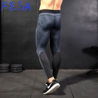 Men S Tights Training Leggings ฟิตเนสกีฬากางเกงบีบอัด Jogger Quick Dry Jogging Sweatpants