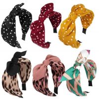 【cw】 Hot wide edition solid cloth tie wrap waist hair band women 39;s all-around fashion headband accessories 【hot】