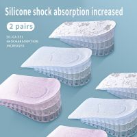 Increase Height Insoles Men Women Soft Stable Soles 2CM 3.5CM 5CM 6CM Orthopedic Lifting Gel Invisible Half Pads Cleaning Tools